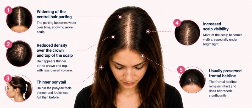 Women Hair Thinning Treatment Pune at Eternis Skin Clinic